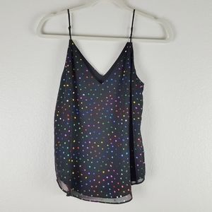 Express black multi-color camisole